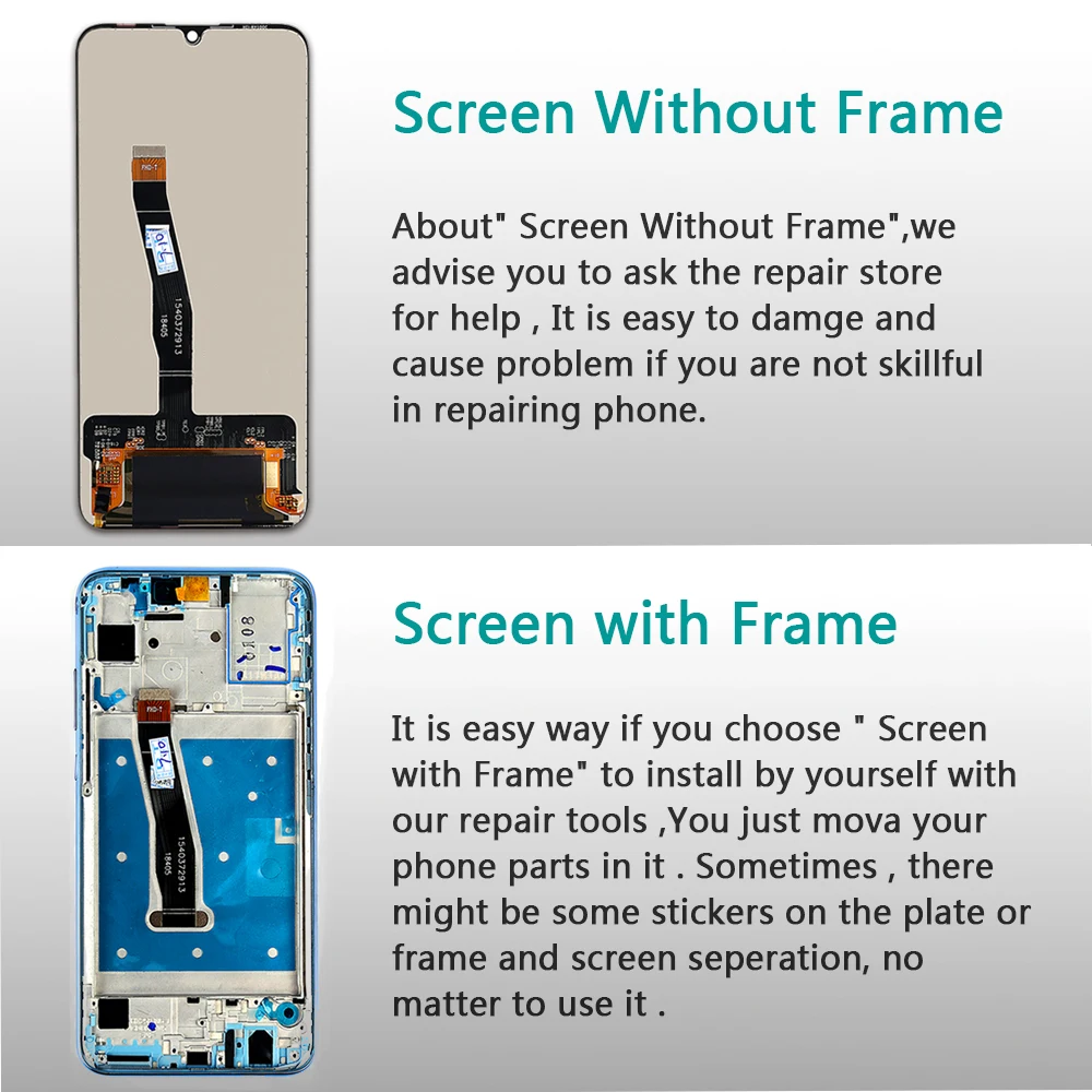 LCD Kijelző A Huawei Honor 10 Lite érintőképernyő 6.21 Hüvelyk Digitalizáló Összeállítás + Keret Megtiszteltetés 10i LCD Csere Alkatrészek Kép 3