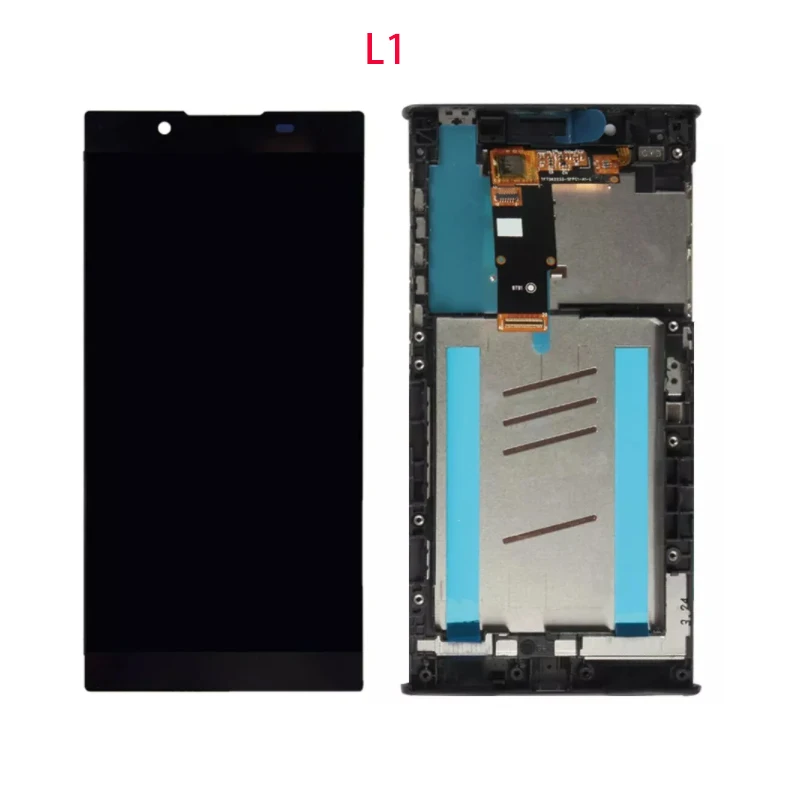 A Sony Xperia L3 L2 L1 LCD érintőképernyő Digitalizáló Szerelvény Csere Kijelző Sony L3 LCD Keret Kép 1