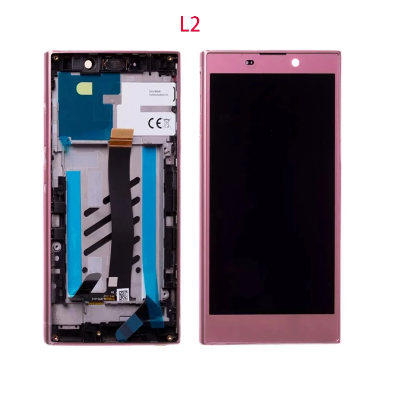 A Sony Xperia L3 L2 L1 LCD érintőképernyő Digitalizáló Szerelvény Csere Kijelző Sony L3 LCD Keret Kép 2