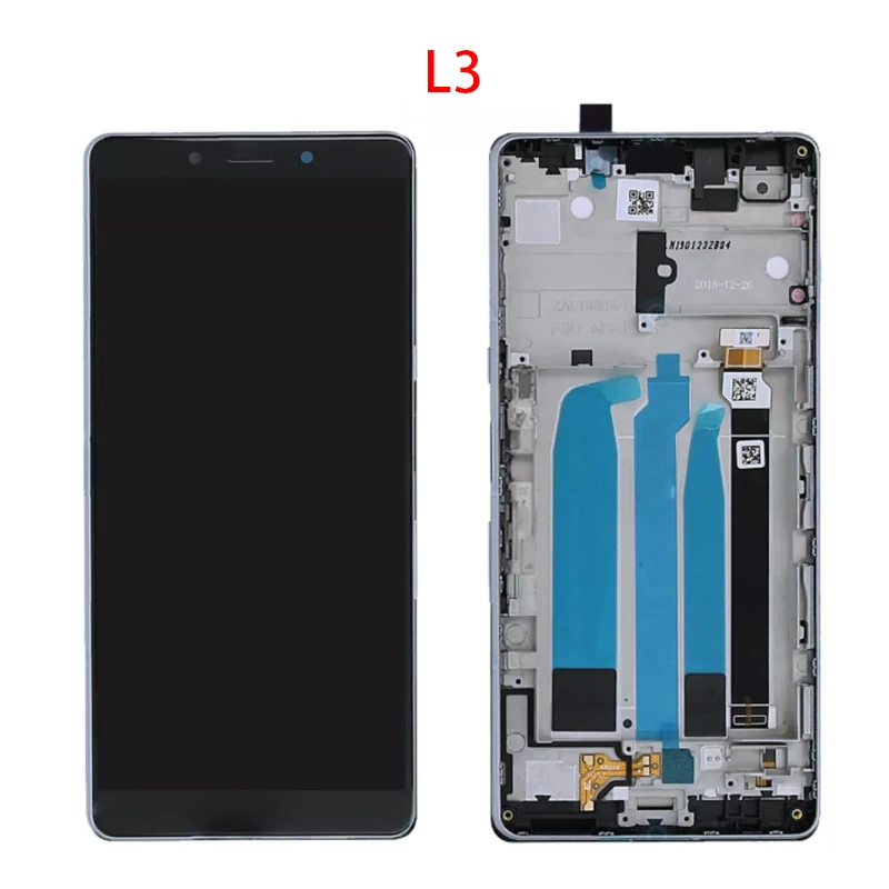 A Sony Xperia L3 L2 L1 LCD érintőképernyő Digitalizáló Szerelvény Csere Kijelző Sony L3 LCD Keret Kép 3