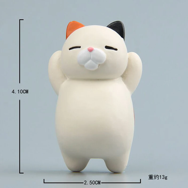 Japán reális Macska rajzfilm kreatív 3d mágneses csattal hűtőszekrény stick Rajzfilm aranyos macska, hűtő mágnes lakberendezési ajándék Kép 2