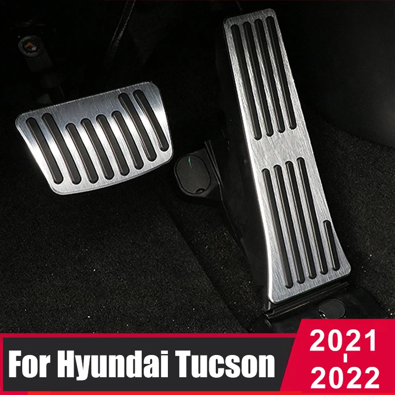 Autó Pedálok Pad Kiterjed Alkalmas Hyundai Tucson 2021 2022 NX4 Hibrid Gyorsító Üzemanyag-Fék Lábtartóval, Pedál takarólemezt Tartozékok Kép 0