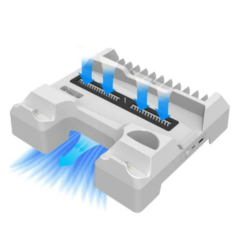 Hűtőventilátor Multifunkcionális Hűtő Ventilátor, Vezeték nélküli Fogantyú Kettős Töltés PS5 Hordozható Jó Kivitelezés Kép 2