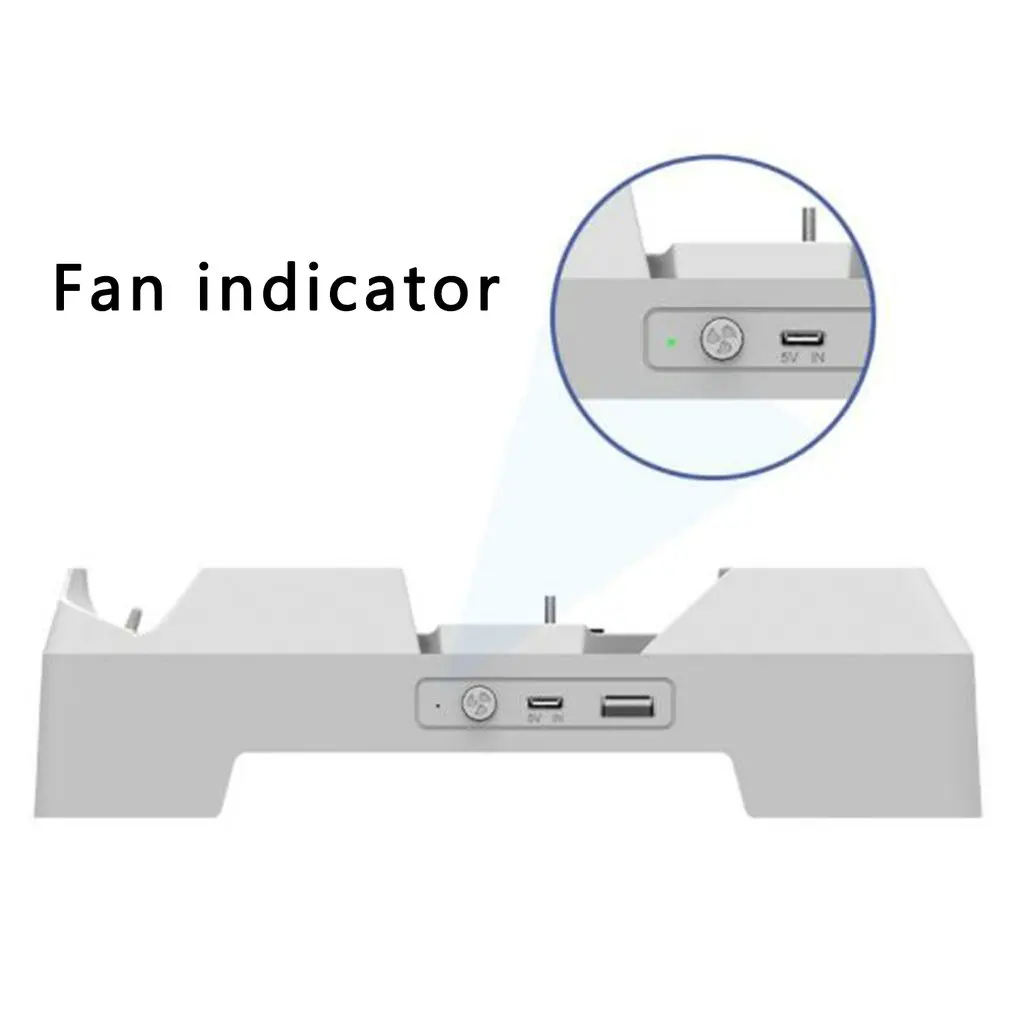 Hűtőventilátor Multifunkcionális Hűtő Ventilátor, Vezeték nélküli Fogantyú Kettős Töltés PS5 Hordozható Jó Kivitelezés Kép 3