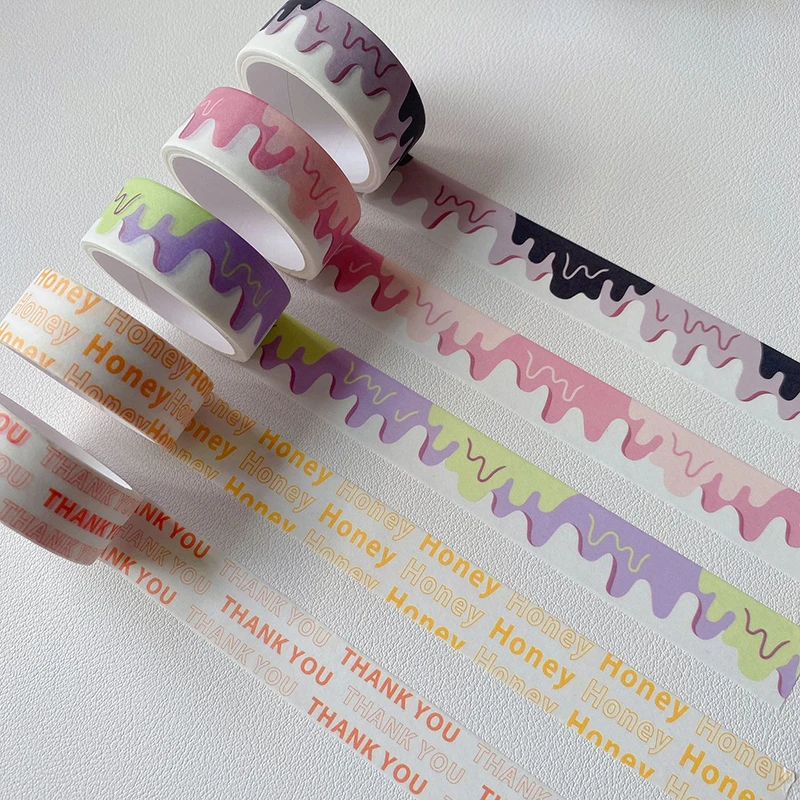 Kreatív Gradiens Szín Washi Tape Scrapbooking DIY Dekoráció Lap Tervező Szalaggal Naplót Papír Írószer Köszönöm Matrica Kép 0