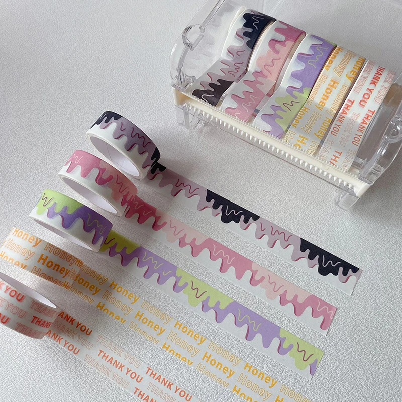 Kreatív Gradiens Szín Washi Tape Scrapbooking DIY Dekoráció Lap Tervező Szalaggal Naplót Papír Írószer Köszönöm Matrica Kép 2
