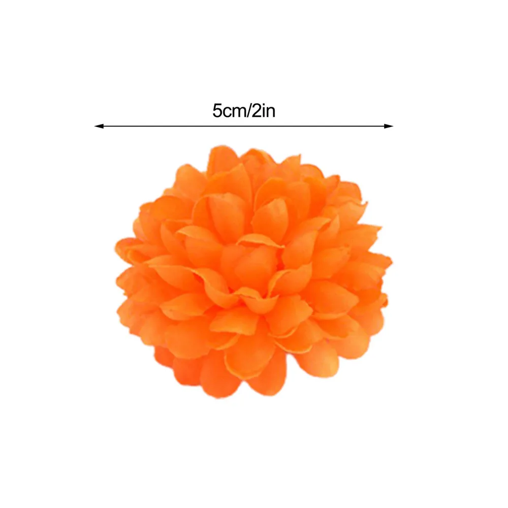 Calendula Virág Fejét 50PCS művirágok DIY Szimuláció Labdát, 5x3cm Reális Otthon Dekoráció, Selyem Koszorú Kép 1