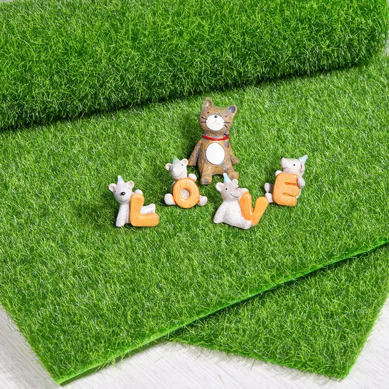 15/30cm Szimuláció Moss Fű Mesterséges Fű Zöld Növények DIY Mini Kert Anyag Esküvői Dekoráció Otthon Kert Kellékek Kép 2